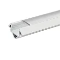 Alu Eck-Profil 3 TP, 200cm, für LED-Strips bis 1.4cm Breite, weiß matt