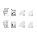 replacement kit CORNER 2 TP/OP, silver, white