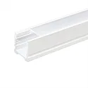 Alu U-Profil 4 OP, 200cm, für LED-Strips bis 1.3cm Breite, weiß matt