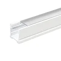 Alu U-Profil 4 TP, 200cm, für LED-Strips bis 1.3cm Breite, weiß matt