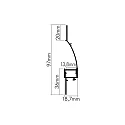 nobilé surface profile VOUTE 3, opal, white matt