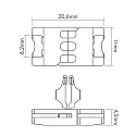 nobilé Zubehör für Flexible LED SMD 3528 - Verbinder, starr, 5er Set