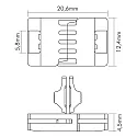 nobilé Zubehör für Flexible LED SMD 5050 RGB - Verbinder, starr, 5er Set