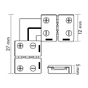 nobilé Zubehör für Flexible LED SMD 3528 - Eck-Verbinder, 2-polig, 5er Set