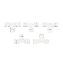 Zubehör für Flexible LED SMD 5050/5630 - T-Verbinder, 2-polig, 5er Set