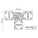 nobilé Accessories for Flexible LED SMD 5050 - T-connector T, 4-pole, set of 5