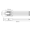 nobilé Flexible LED COB RGB Anschlusskabel 10/4, 5er Set