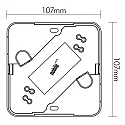 nobilé Aufbaugehäuse IP20 für Anwesenheitsdetektor Art.Nr. 816224, Eckig, 10.7 x 10.7 x 6cm, Weiß