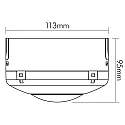 nobilé Aufbaugehäuse IP65 für Anwesenheitsdetektor Art.Nr. 816224, Rund, Ø 11.3cm, Höhe 9.5cm