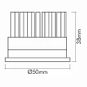 nobilé LED Modul D50 mit Linse, 7W 4000K 38°, rund