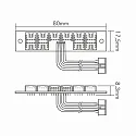 nobilé LED Distributor for 24V LED Systems, 4-pole, 10-fold, multicolor