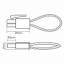 nobilé Endkontakt Kurzschlussbrücke für PowerLED, 2-polig, AMP