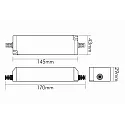 nobilé LED Betriebsgerät EL-44-1050, 220-240V AC, sek. 25-40V DC / 1050mA Kontantstrom, 28-44W, 1-10V/PWM dimmbar