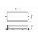 nobilé Outdoor LED Betriebsgerät, IP67, sek. 24V DC, SK1, schaltbar, Metallgehäuse, 2x 300 Anschlusskabel (offen), 0-240W