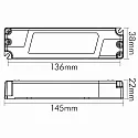 nobilé LED driver with 500mA constant voltage EL-25-500