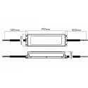  Outdoor LED Betriebsgerät EL-190-12V IP67, 100-431 V, sek. 12V DC Konstantspannung, max. 192W, On-Off