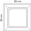 nobilé Aufputztaster, 1-fach, 6 Szenen BT, weiß