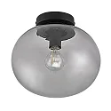 Ceiling luminaire ALTON, E27, IP20, brass, glass opal white