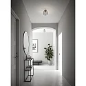 Ceiling luminaire ALTON, E27, IP20, brass, glass opal white
