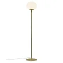 Nordlux Floor lamp ALTON, E27, IP20, brass, glass opal white