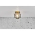Nordlux Deckenleuchte ORBIFORM, IP20, E27, Messing gebürstet / Rauchglas mit Diamant-Struktur, mit Schnurschalter