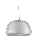 Nordlux Pendant luminaire JELLY, E27, IP20, brass, glass opal white