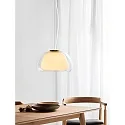 Nordlux Pendant luminaire JELLY, E27, IP20, brass, glass opal white