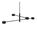 Nordlux LED Pendelleuchte CLYDE, IP20, 4-flammig, 60-225cm, 4x 4W 2700K 350lm 120°, 3-Step MOODMAKER™ , drehbar, schwarz