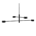 Nordlux LED Pendelleuchte CLYDE, IP20, 4-flammig, 60-225cm, 4x 4W 2700K 350lm 120°, 3-Step MOODMAKER™ , drehbar, schwarz
