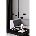 Nordlux LED Pendelleuchte CLYDE, IP20, 4-flammig, 60-225cm, 4x 4W 2700K 350lm 120°, 3-Step MOODMAKER™ , drehbar, schwarz