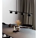 Nordlux LED Pendelleuchte CLYDE Balken, 4-flammig, 4x 5W, 2700K, 4x 350lm, IP20, 3-Step MOODMAKER, schwarz