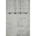 Nordlux LED Pendelleuchte CLYDE Balken, 4-flammig, 4x 5W, 2700K, 4x 350lm, IP20, 3-Step MOODMAKER, schwarz