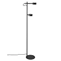 Nordlux LED Stehleuchte CLYDE, 2x 5W, 2700K, 2x 350lm, IP20, 3-Step MOODMAKER, schwarz