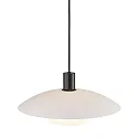Nordlux Pendant luminaire VERONA, E27, IP20, black, glass opal white