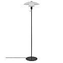 Nordlux Stehleuchte VERONA, E27, IP20, schwarz, Glas opal weiß