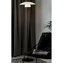 Nordlux Stehleuchte VERONA, E27, IP20, schwarz, Glas opal weiß