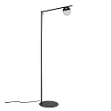 Floor lamp CONTINA, G9, IP20, glass opal white, black