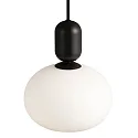 Nordlux Pendelleuchte NOTTI, E27, IP20, Glas opal weiß, Mokka
