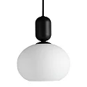 Nordlux Pendelleuchte NOTTI, E27, IP20, Glas opal weiß, Mokka