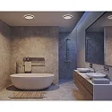 LED Bad-Deckenleuchte OJA 29 SCENE SELECT, IP54, mit Nachtlicht, 14.5W 3000/4000K 1600lm 120°, schwarz