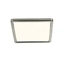 LED Bad-Deckenleuchte OJA SQUARE 29 SCENE SELECT, IP20, mit Nachtlicht, 14.5W 3000/4000K 1600lm 120°, weiß + Nickel