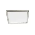 Nordlux LED Bad-Deckenleuchte OJA SQUARE 29 SCENE SELECT, IP20, mit Nachtlicht, 14.5W 3000/4000K 1600lm 120°, weiß + Nickel