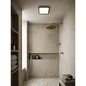 LED Bad-Deckenleuchte OJA SQUARE 29 SCENE SELECT, IP54, mit Nachtlicht, 14.5W 3000/4000K 1600lm 120°, schwarz