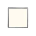 Nordlux LED Bad-Deckenleuchte OJA SQUARE 29 SCENE SELECT, IP54, mit Nachtlicht, 14.5W 3000/4000K 1600lm 120°, weiß + Chrom