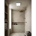 Nordlux LED Bad-Deckenleuchte OJA SQUARE 29 SCENE SELECT, IP54, mit Nachtlicht, 14.5W 3000/4000K 1600lm 120°, weiß + Chrom