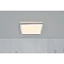 Nordlux LED Bad-Deckenleuchte OJA SQUARE 29 SCENE SELECT, IP54, mit Nachtlicht, 14.5W 3000/4000K 1600lm 120°, weiß + Chrom
