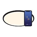 LED Deckenleuchte OJA SMART 60, IP20, 30W 2700-6500K 3500lm 120°, dimmbar, App steuerbar, schwarz
