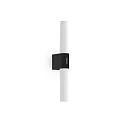 LED Spiegelleuchte HELVA DOUBLE BASIC, IP44, 9W 3000K 900lm, CRi >90, schaltbar, Schwarz