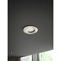 Outdoor LED Einbau-Downlight DORADO SMART, 1er-Set, IP65, 4.7W 2200-6500K 360lm, Bluetooth steuerbar, dimmbar, nickel gebürstet