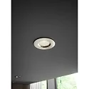 Nordlux Outdoor LED Einbau-Downlight DORADO SMART, 1er-Set, IP65, 4.7W 2200-6500K 360lm, Bluetooth steuerbar, dimmbar, nickel gebürstet